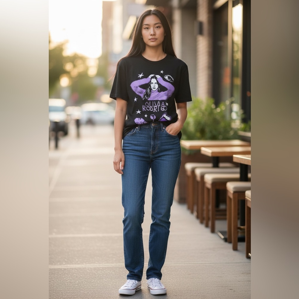 Olivia Rodrigo Graphic Tee| NWOT  | Moody Pop Star Style Shirt Medium